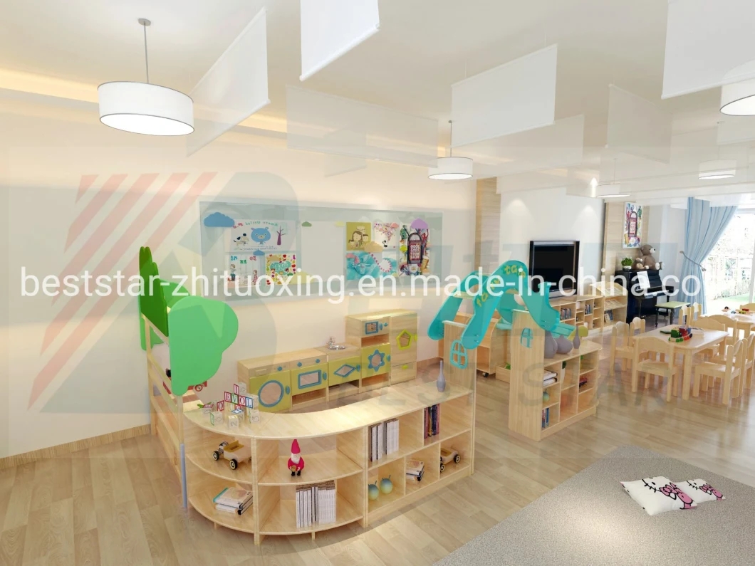 Modern Kindergarten and Preschool School Classroom Furniture, Kids Furniture Wooden Furniture, Nursery Daycare Baby Furniture